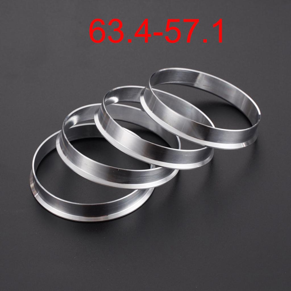 4pcs Car Aluminum Alloy Wheel Hub Centric Rings center Bore 60.1-56.1/66.6-57.1/66.1-64.1/67.1-57.1/73.1-57.1/73.1-60.1