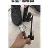 Fahrradpumpe, Luft-Fahrradpumpe Inflator für Presta- und Schrader-Ventil Reifen Ball Fahrrad Tragbare Pumpen 160PSI & 11BAR