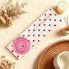Summer Elastic Headband, Pure Color Dot Print Headband with Button Decor, Versatile Hair Accessories for Daily Party Outing Hair Decoration