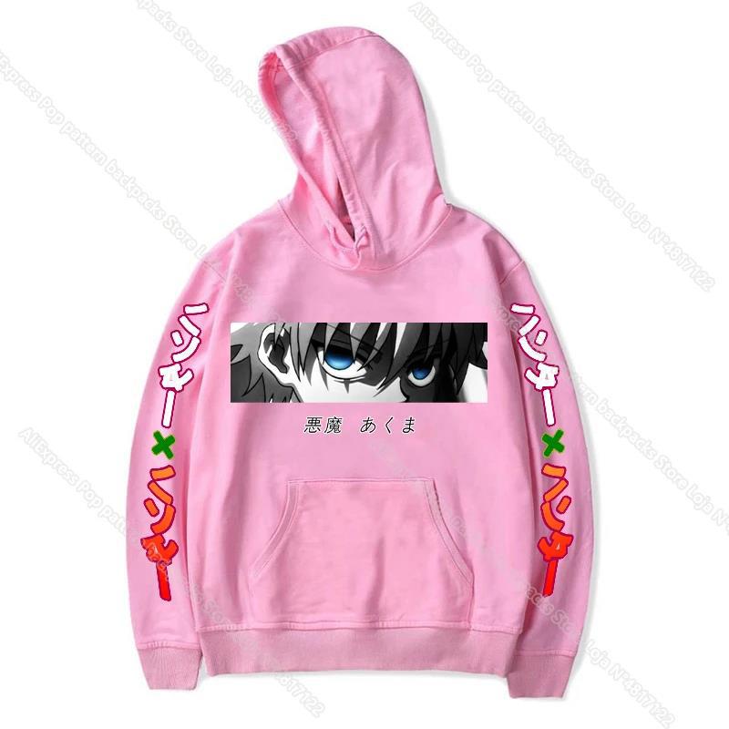 Hunter Killua GON Kurapika Zoldyck Hoodies Print Fashion Sweatshirt Casual Unisex Autumn Winter Fleece Streetwear Tops Male
