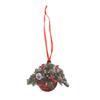 Creative Home Christmas Tree Hanging Basket Ornament Decorations Cute Flower Hanging Basket Wooden Pendant