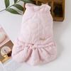 Pet Dog Dog Cat Teddy Bichon Maltese Cat Small Dog Thickened Clothes Fleece Dress