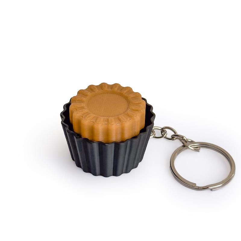 

Cartoon Simulated Dessert Stress Relief Pass The Time Clicker Toys Pendant Decompression Keychain Backpack Decor Accessories