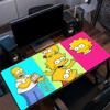 The Simpsons Art Mouse Pad, Large Gaming Desk Mat, Non-slip XXL Mousepad for Laptop & Tablet, Mini PC Playmat with Stitched Edges