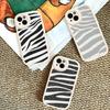 Zebra Pattern Art For IPhone 16 15 14 13 12 11 Pro Max Plus Leather Phone Cover