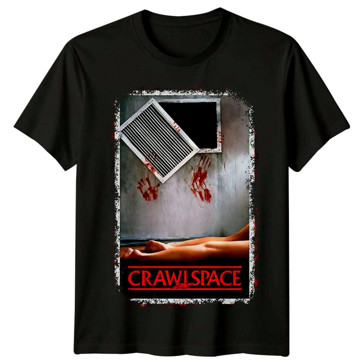 Crawlspace (1986) Movie Poster Inspired 100% Cotton T-shirt Mens Tees Top Retro 80s Tee Unisex S