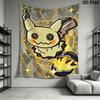 Mimikyu Star Wall Hanging Printed Fabric Blanket Decorative Tapestries for Bedroom Living Room Home Decor