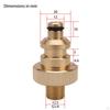 Metallschlauchverbinder, schnell verbinden Fittings Adapter-Set, 1/4 Zoll Massivmessing-Verbinder