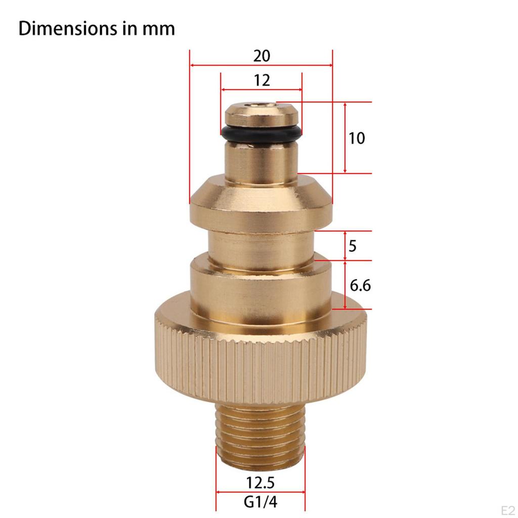 Metallschlauchverbinder, schnell verbinden Fittings Adapter-Set, 1/4 Zoll Massivmessing-Verbinder