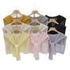Lightweight Knitted Shawl Scarf Solid Color Neck Protector Scarf Japanese Style Shawl Wrap Women