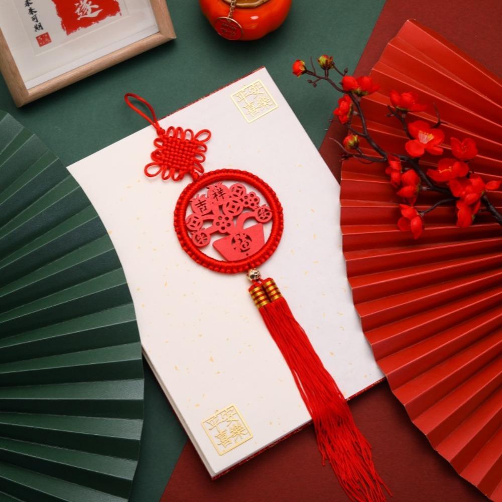 Traditional Chinese Knot Pendant Reusable New Year Ornament  Christmas