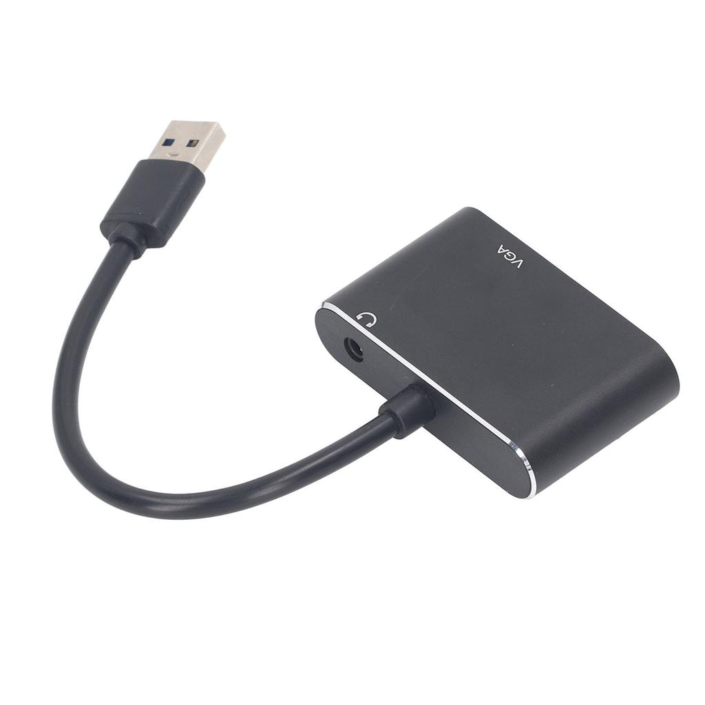 USB 3.0 to HD Adapter Stainless Steel High Speed Simultaneous Output USB 3.0 to VGA Adapter for Movie Meeting