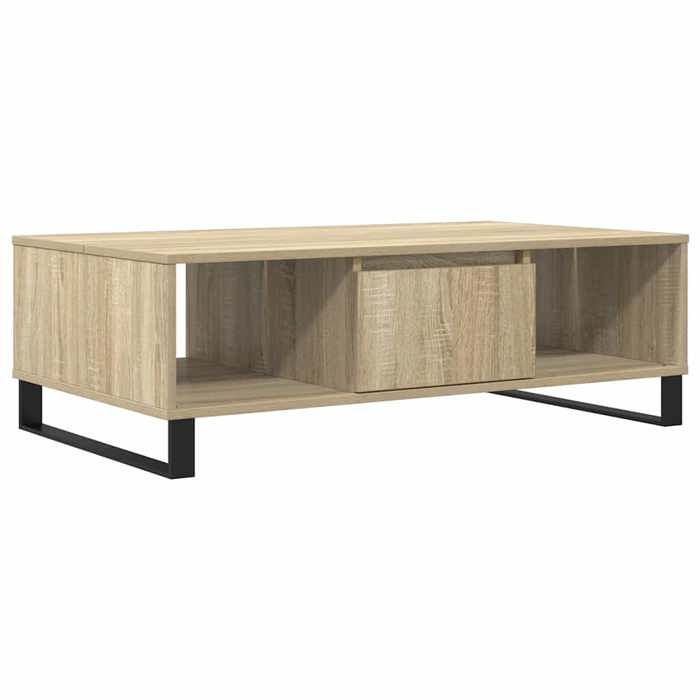 VidaXL Table basse chêne sonoma 104x60x35 cm bois d'ingénierie 827095