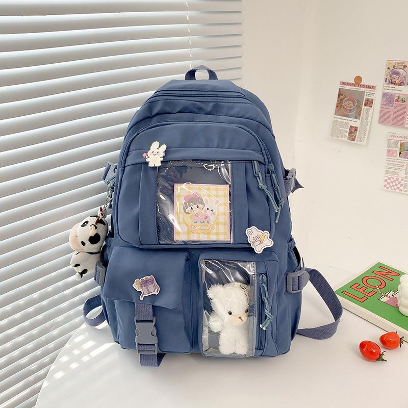 Cute Cartoon Girl Backpack, Girls' High-end Schoolbag, Instagram High Appearance Level Backpack, Lightweight Student Schoolbag