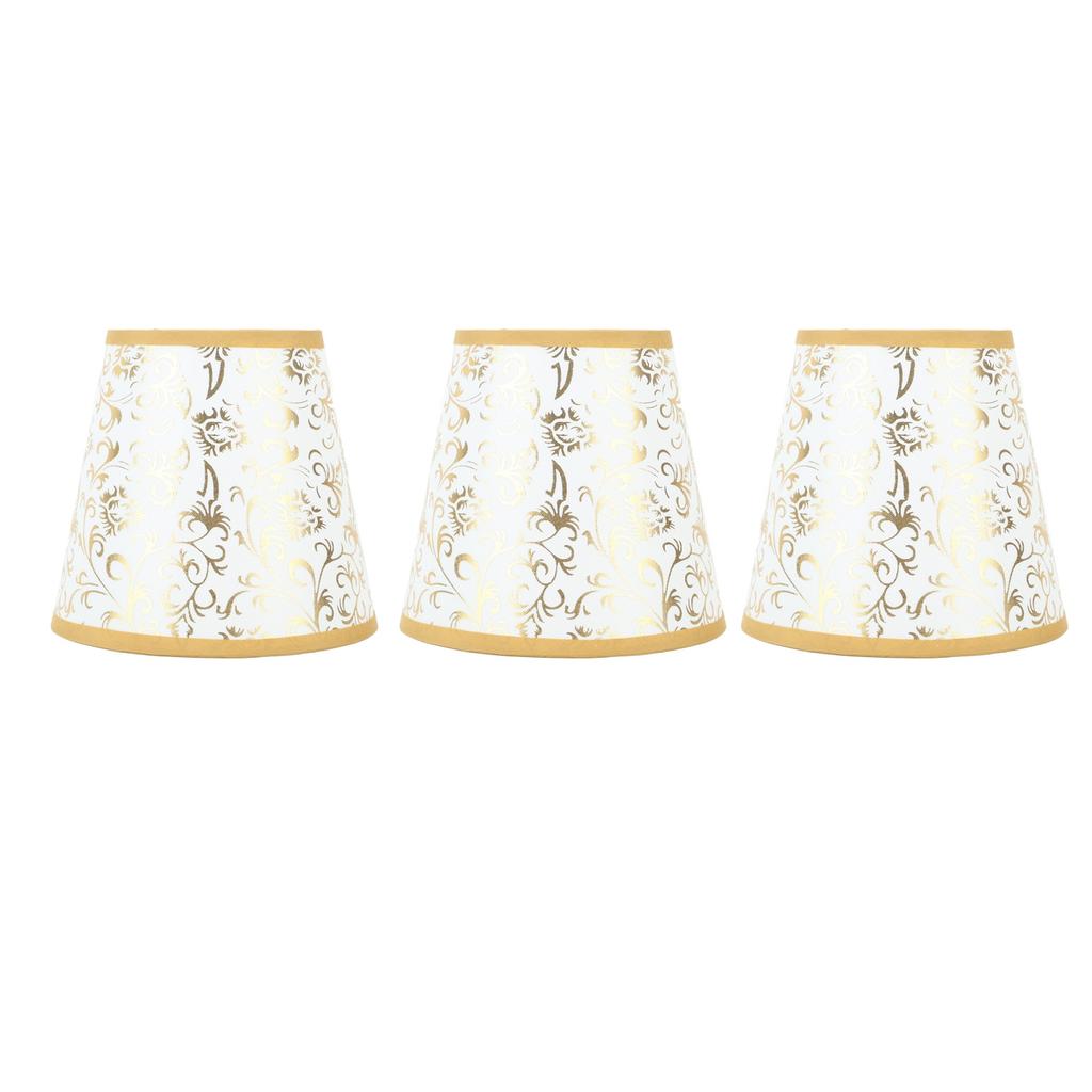 Cloth Lampshade Clip On Installation Modern Fabric Lamp Shades for E14 Bulb Chandelier Table Lamp 3pcs