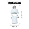 E26/E27 AC 110-240V 60W Infrared Motion Light Sensor Intelligent Bulb Lamp Base Switch