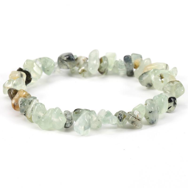 Amethyst & Amazonit Splitstein Elastisches Armband