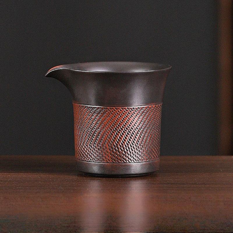 

230ML Hight-end Purple Pottery Public Cup Chahai Kung Fu Tea Set Accessories 200-400ml