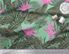 Soimoi Japan Crepe Satin Stoff Blomster & Blader Tropisk Stoff Prints etter meter 42 tommer