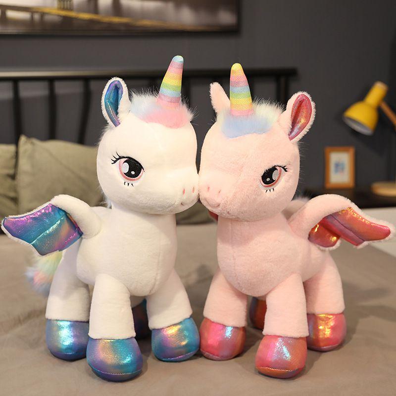 Charming Rainbow Unicorn Plush Toy For Kids Soft And Cute Stuffed Doll Gift