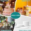 uxcell Round Foam Cake Dummy, 8 inches x 2 inches / 8 inches x 3 inches, White, Fake Cake for Wedding & Birthday Parties, Decoration & Display, 2-Pack