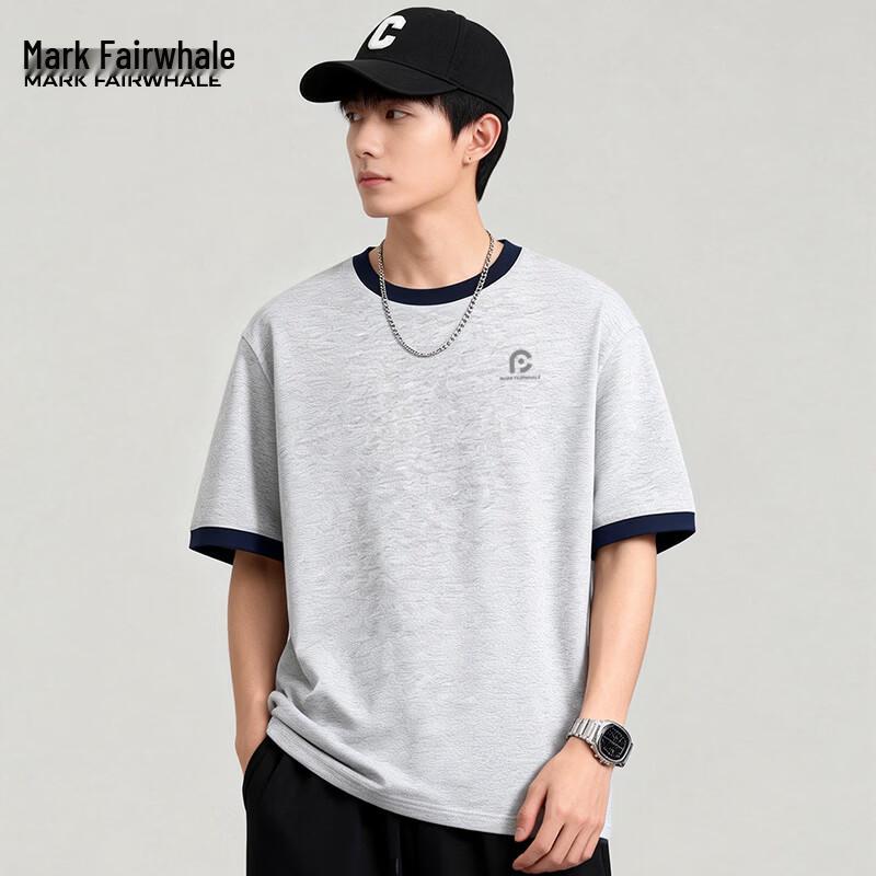 Mark Fairwhale Men s Color-Block Cotton T-Shirt M