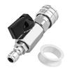 Stainless Steel Quick Connect Ball Valve for Pressure Washer Rated To 4000 PSI Comes with Raw Tape for Leak Resistance