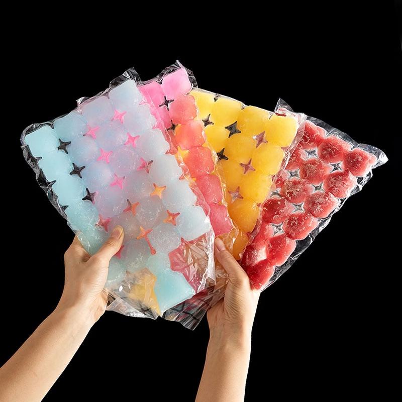 Disposable Self-Sealing Ice Cube Bags