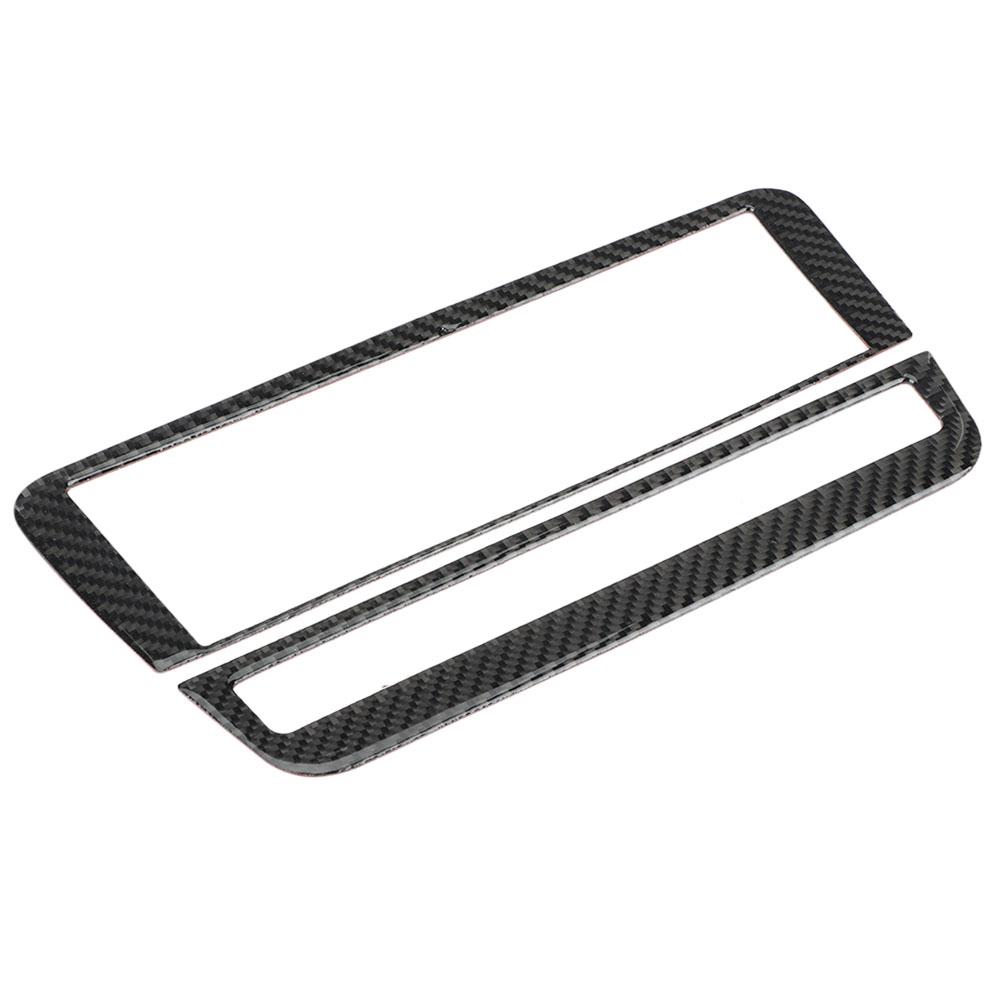 Carbon Fiber CD Air Conditioning Control Panel Cover Trim for Mercedes Benz a B GLA CLA(Pure)