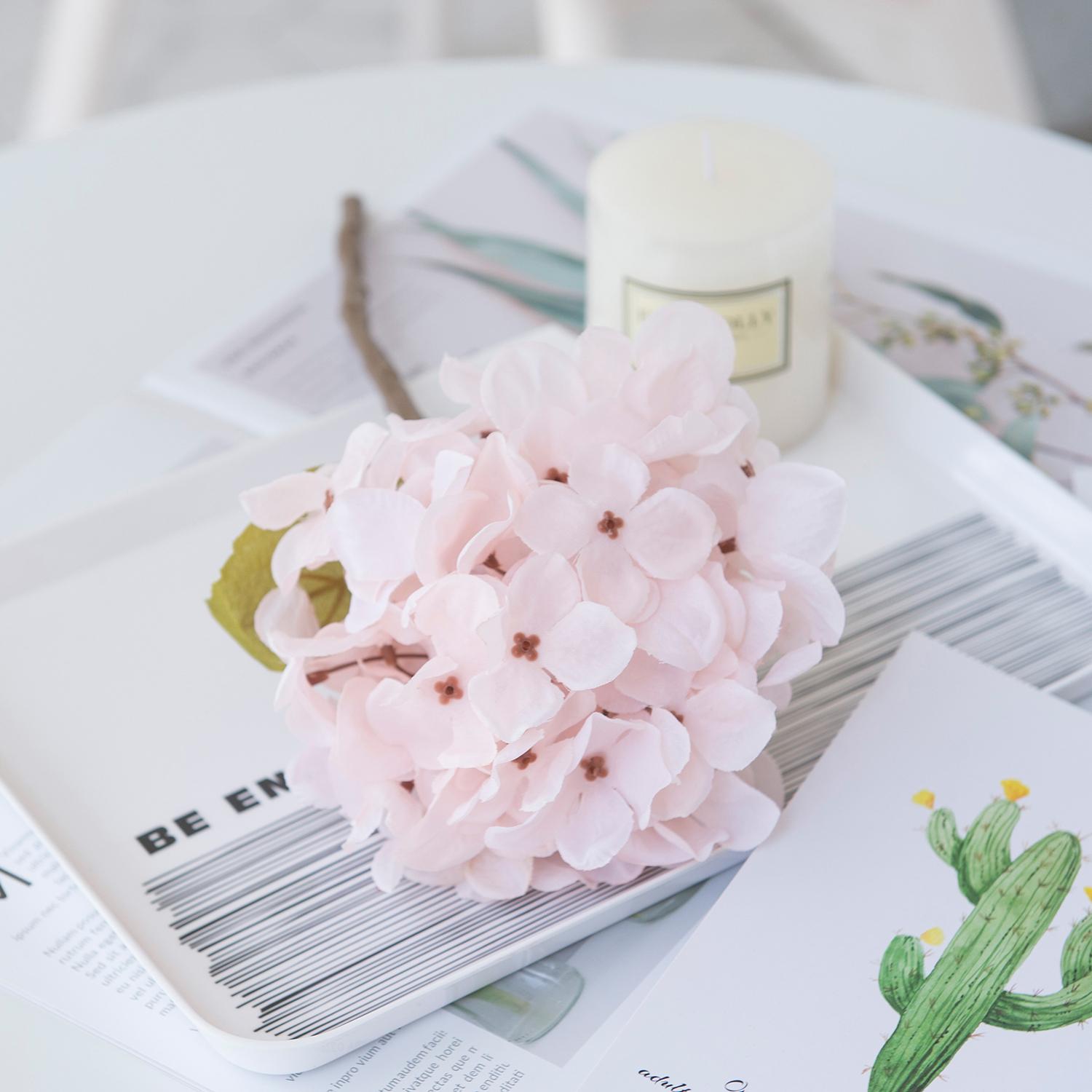 

2/5PCS Silk Hydrangea Artificial Flowers High Quality Home Vase Table Decor Wedding Decorative Garden Diy Gift Wreath Material 2pcs