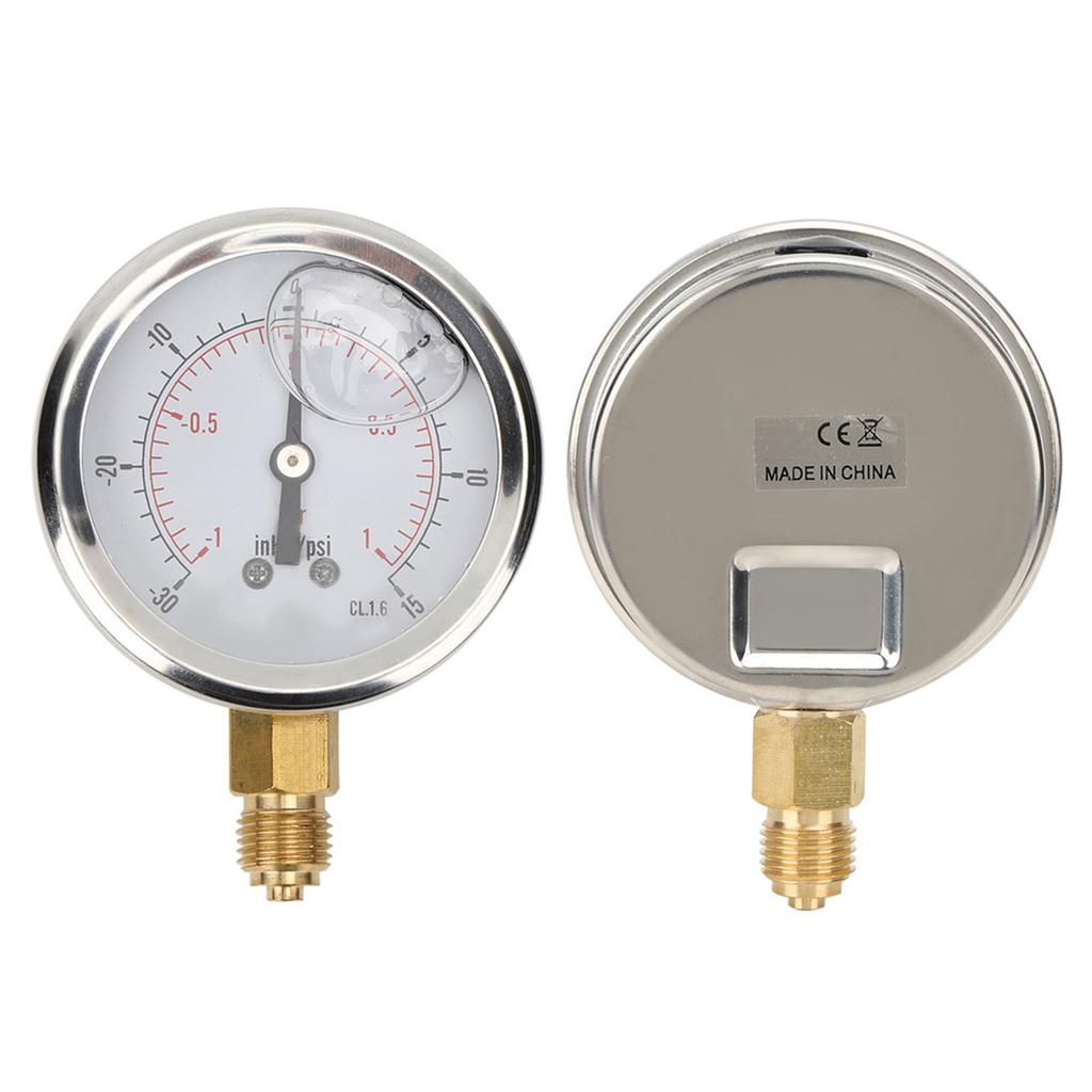 TSPGGZ60Z41bar 1 4BSP Y60 Axial Oil Filled Vacuum Pressure Gauge Pressure Measurement Tool