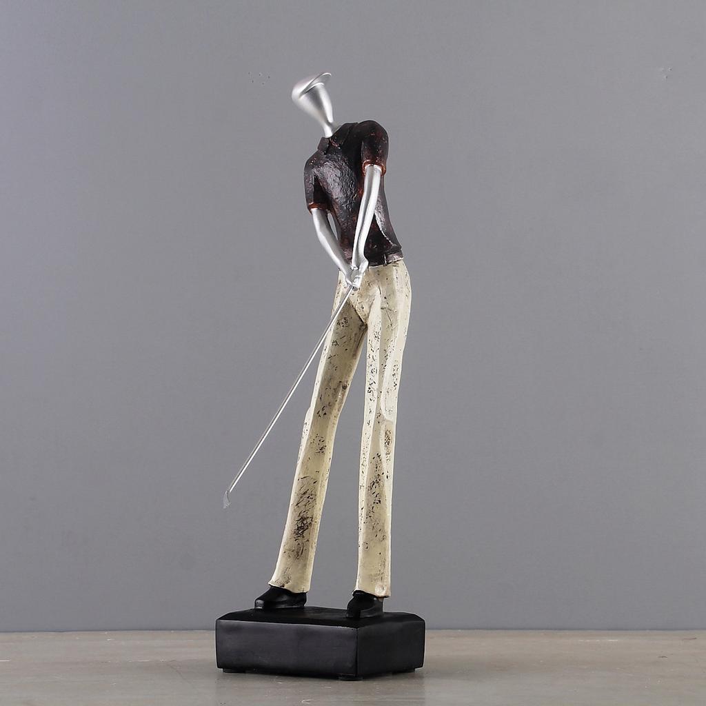 Modern Golf Character Resin Figurines Decoration Items Home Room Desktop Sculpture Crafts Office Study Table Statue Accessories