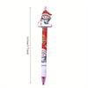 48Pcs Creative Cartoon Christmas Acrylic Patch Press Pen Cute Shape Neutral Pen High-value Gift Pen 0.5mm Black Back To School Season
