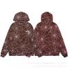 Sp5der All-Over Print Hooded Sweatshirt Jogger Set Unisex Streetwear Loose Fit Cotton Fleece