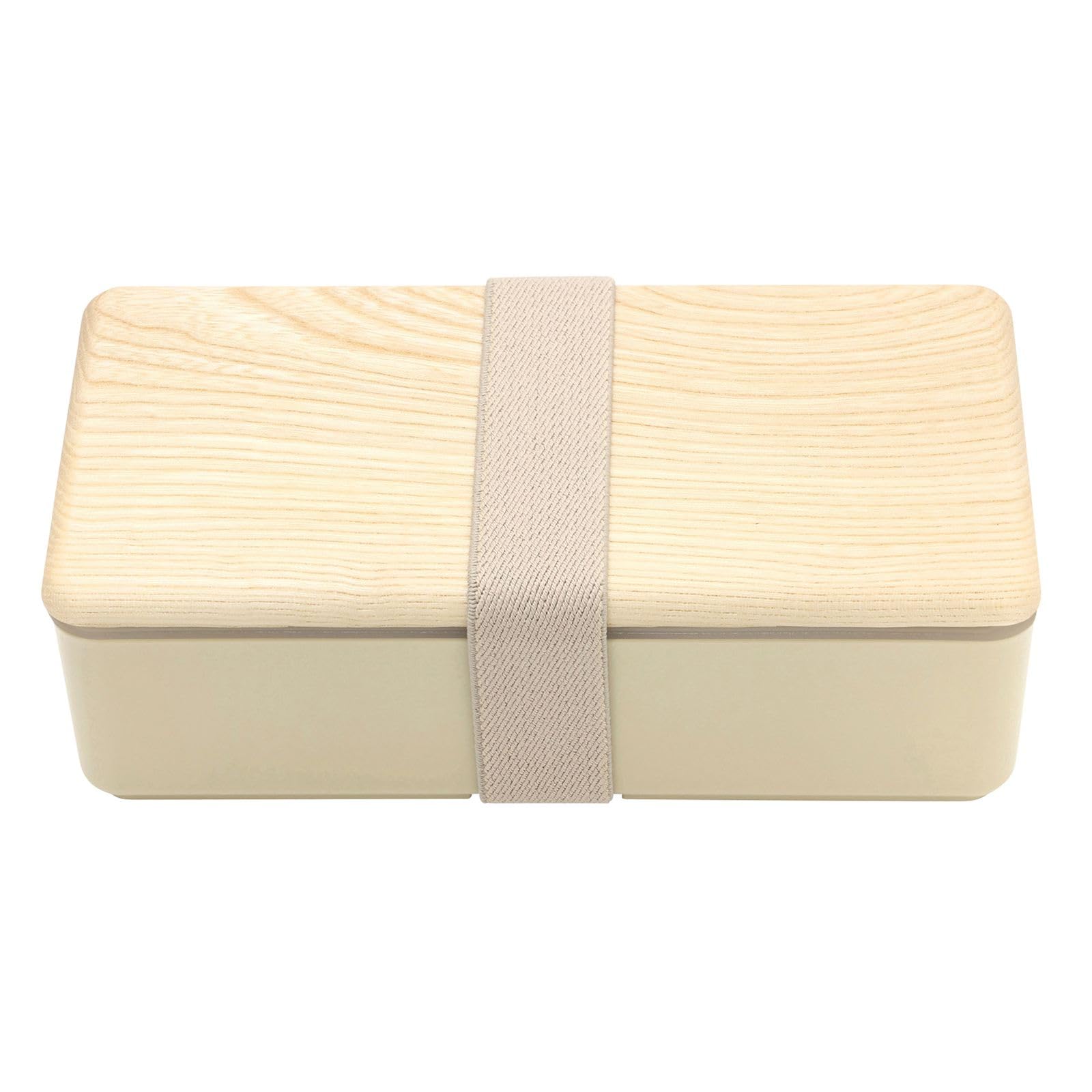 

МАГАЗИН БЕНТО Красивый ланч-бокс из дерева с текучей текстурой и деревянной крышкой из пробкового дерева Хоккайдо, подходит для микроволновой печи, ланч-бокс 500 мл, бежевый x x В6 см бежевый
