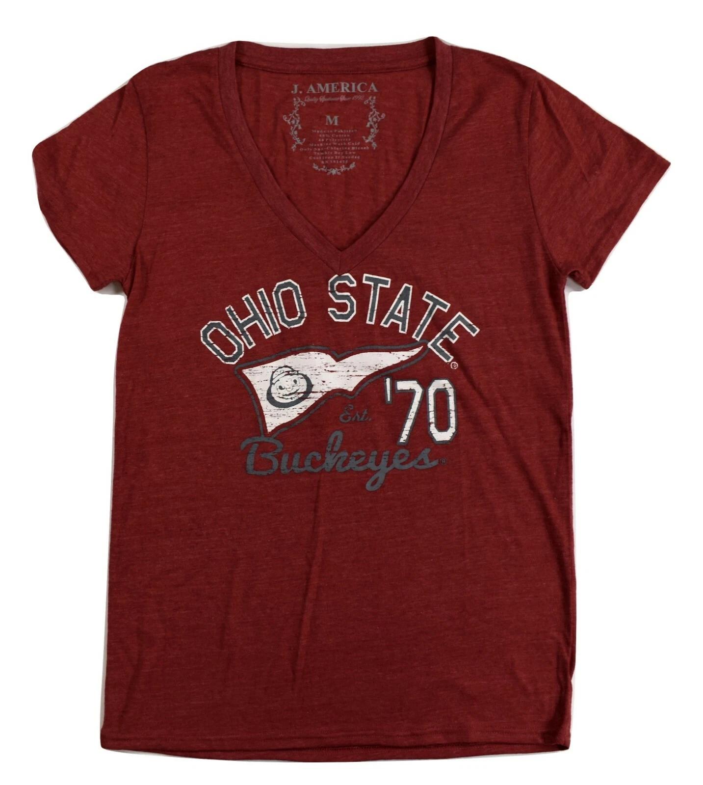 J. America Juniors Ohio State Buckeyes  70 Shirt New M L