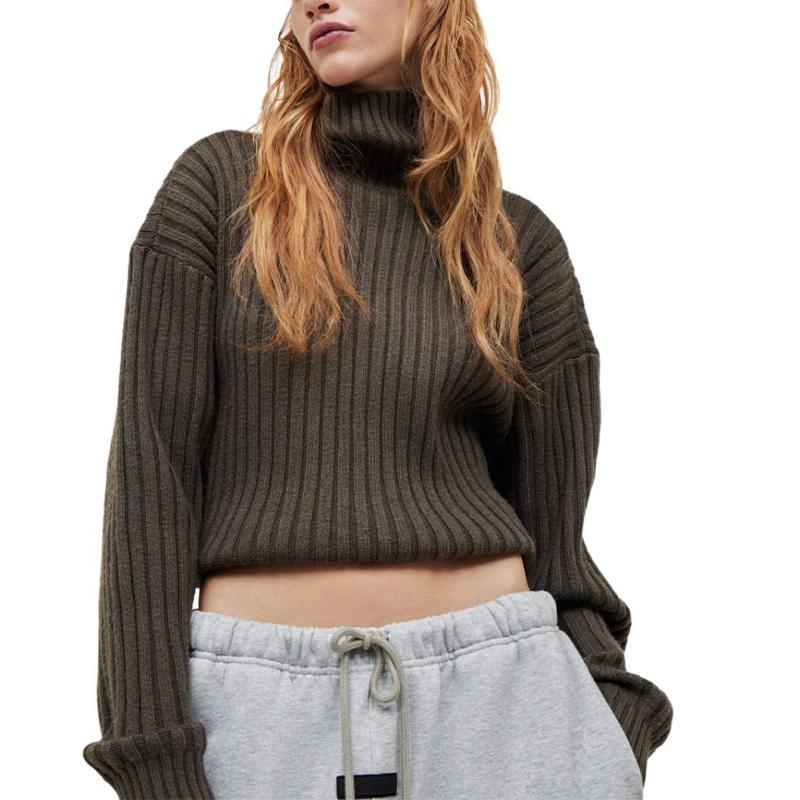 Fear of God Essentials Turtleneck Ink Women Tops Black 192SP245290FW