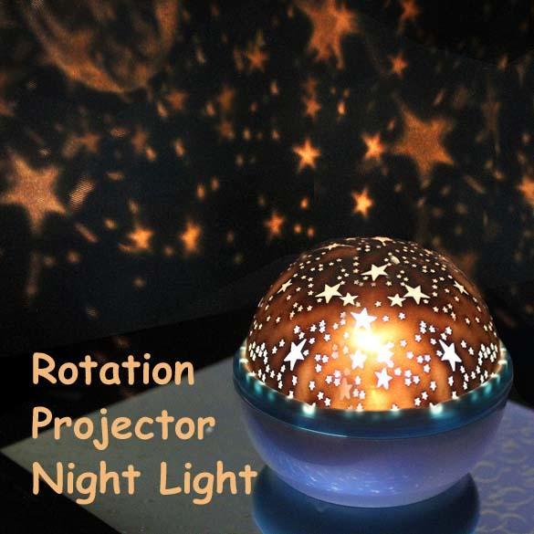 Buy Rotation Star Sky Kid Luminous Light Lamp Night Projector Romantic ...
