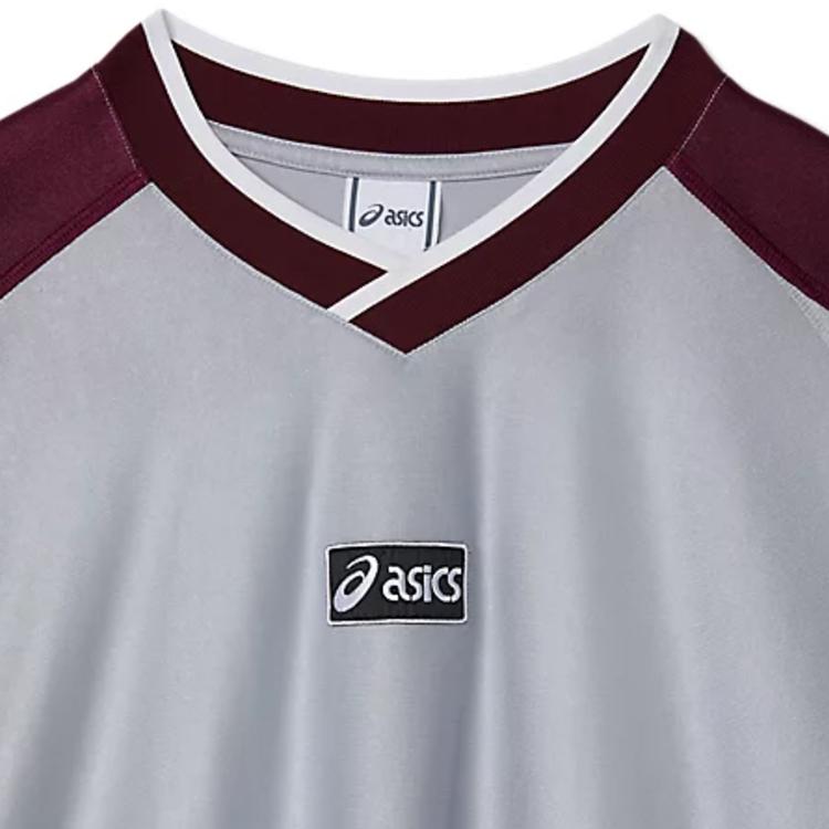 Asics Game V-Neck Ribbed Quick-Dry T-Shirt Unisex Tops 2203A345-020