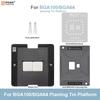AMAOE BGA100-BGA64 Magnetic Planting Tin Platform with Position Plate Universal 52*60mm 0.15mm BGA Reballing Stencil Set