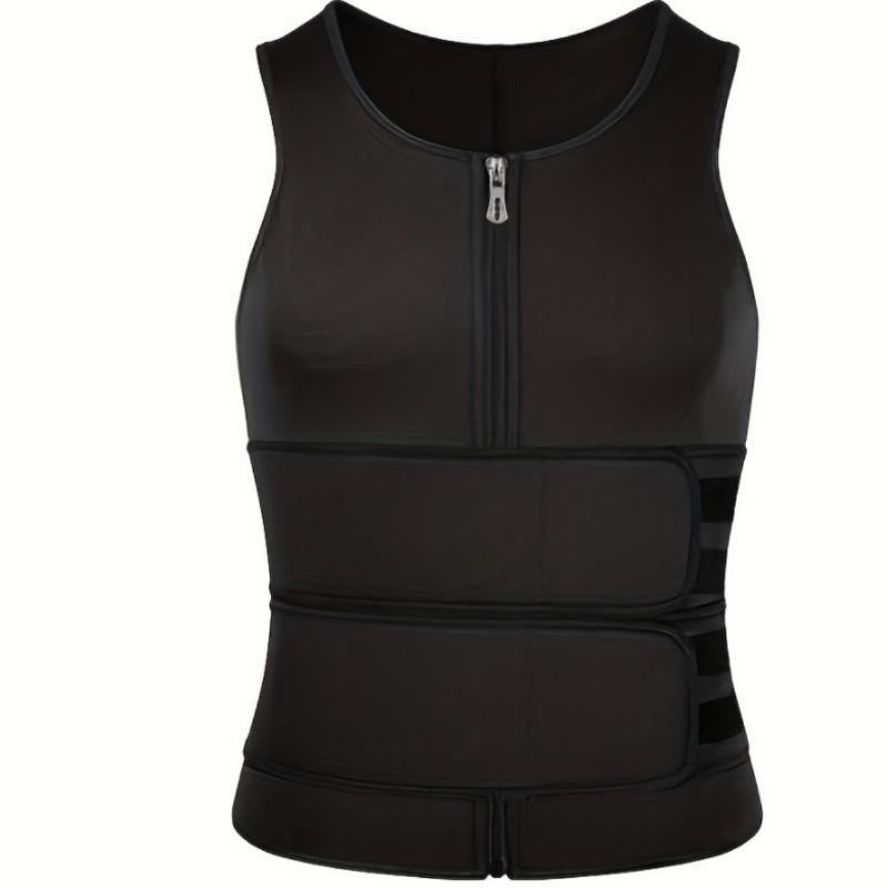 Men Double Belt Vest Waist Trainer Sweat Body Shaper Sports Slimming Waist Trimmer
