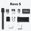 COMICA Revo S Cardioid Wireless Interview Microphone for Smartphone 48kHz/24bit Noise Reduction Outdoor Interview Microphone