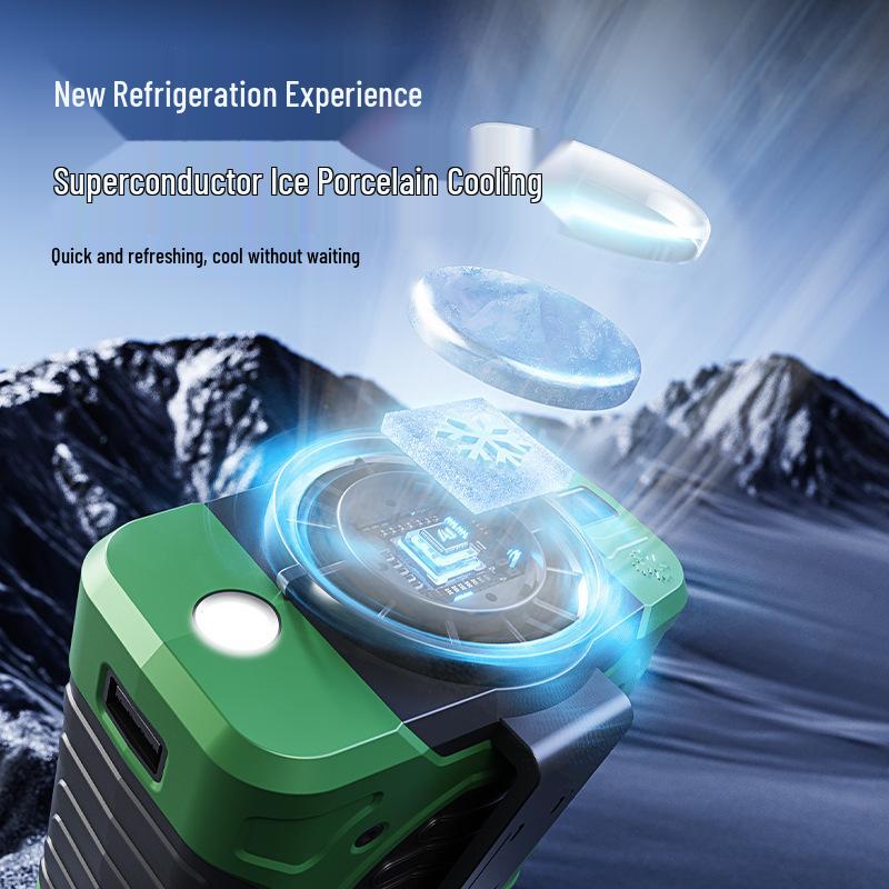 Portable Outdoor Waist & Neck Hanging Cooling Fan with Long Battery Life for Summer Heat Relief