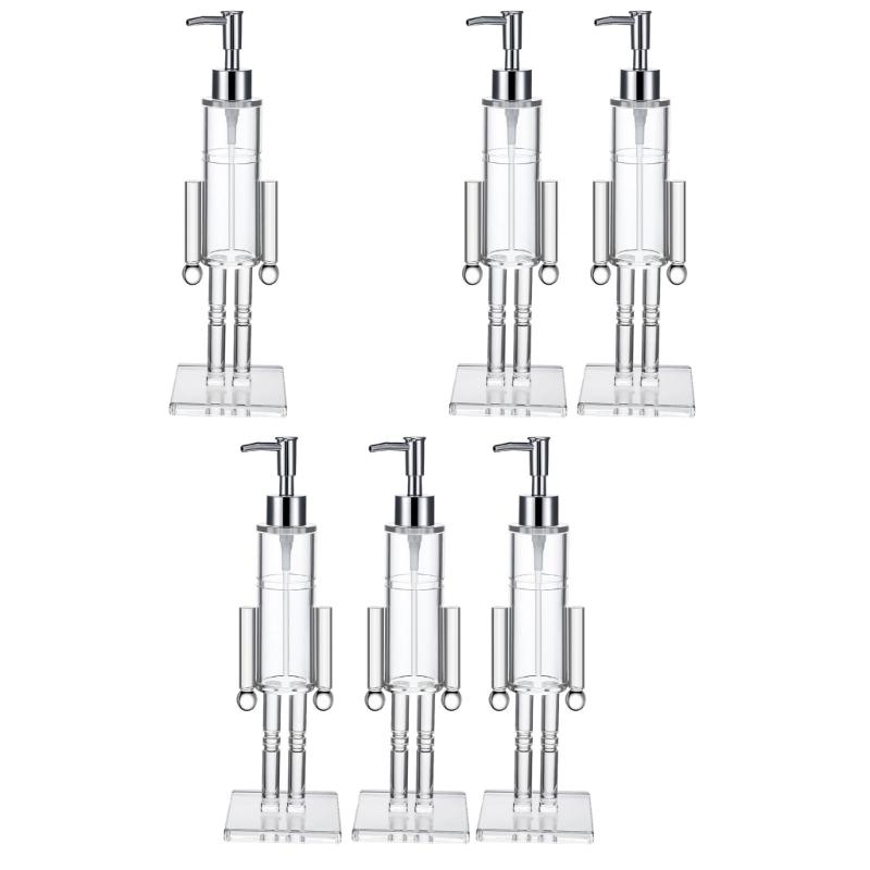 Nutcrackers Liquid Soap Dispenser with Pump Mechanism Visible Remaining Level Soap Container For Bathroom Decoration