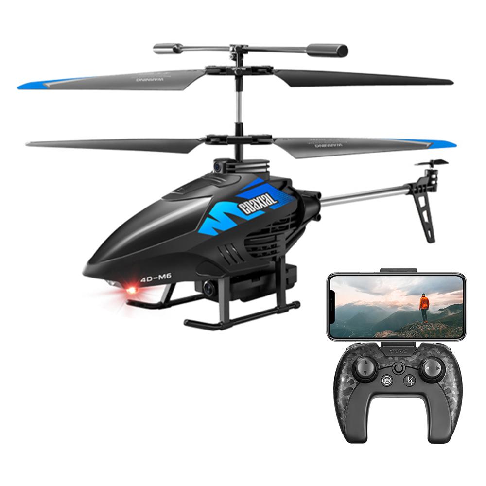 

4DRC 4D-M6 HD Aerial Photography Children Aircraft Toy Rechargeable Remote Control Helicopter, 1 Battery Blue
