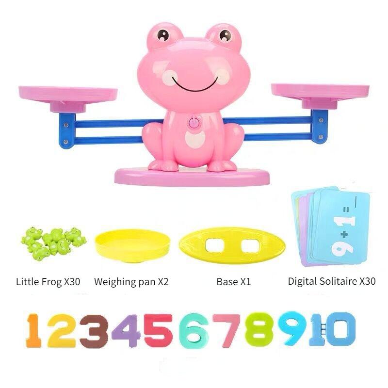 Balance Math Game Educational Toys  Learning Material Counting Toys - Fun Scale Balancing Toy Set for Boys Girls Xmas Gift