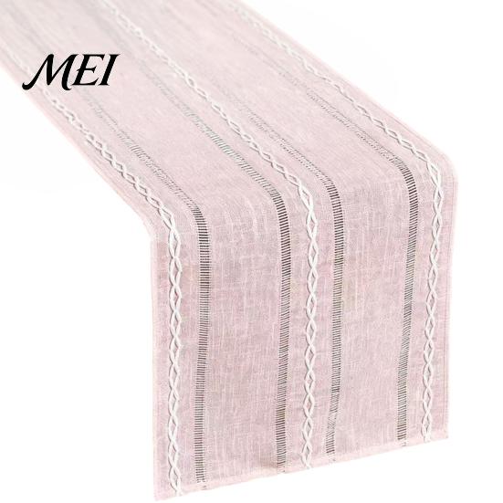 Nordic Table Runner Cotton Linen for Dining Table, Minimalist Long Desk Home Decor Kitchen Coffee Tea Natural Rustic