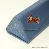 Curious George Character Glasses Case (One-Point Pattern) UNDW0921VG Blue