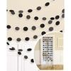 Door Decoration - AMSCAN - 6 Pieces 210 Cm - Black - Paper - Child