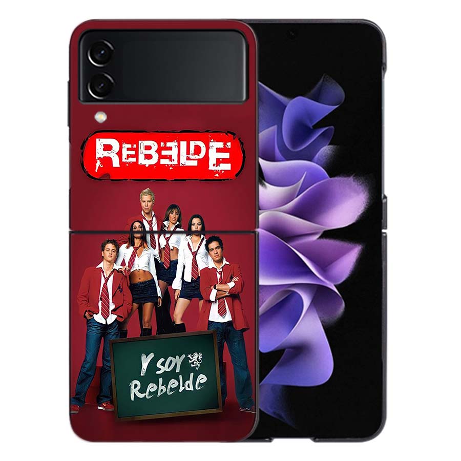 Fashion RBD Rebelde For Samsung Galaxy Z Flip 5 4 3 Case Shockproof Hard Cover Phone Z Flip 6 7 5G Z Flip 5 4 5G TPU PC Hard C